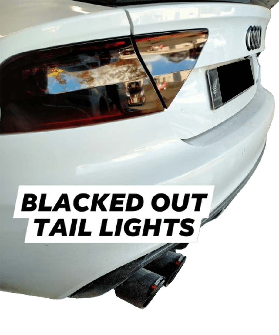 Blacked out tail lights